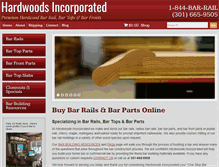 Tablet Screenshot of hardwoodsincorporated.com